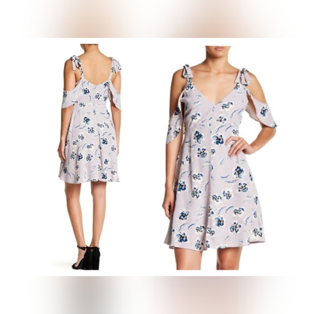 Astor :Floral Cut-Out Sleeve Dress